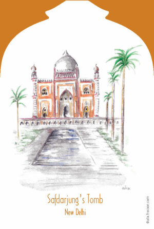 Postcard Safdarjung's Tomb - New Delhi