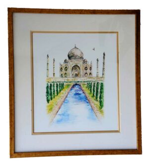 Framed illustration Taj Mahal