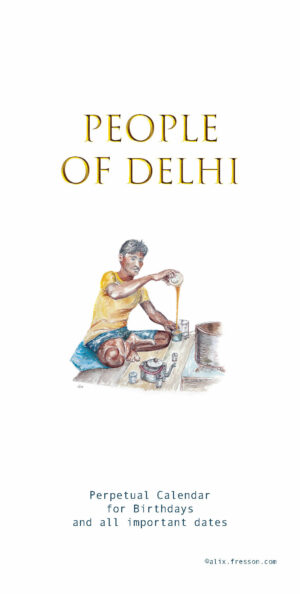 Perpetual (Birthday) Calendar "People of Delhi"