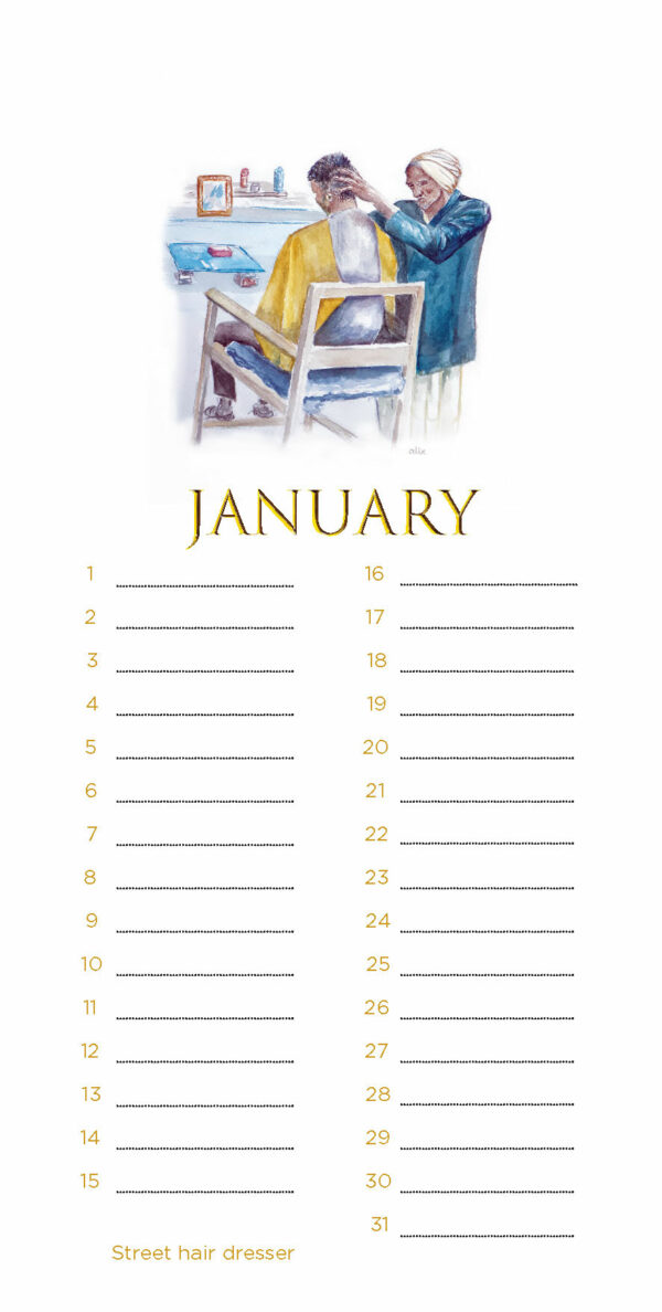 Perpetual (Birthday) Calendar "People of Delhi" - Image 2