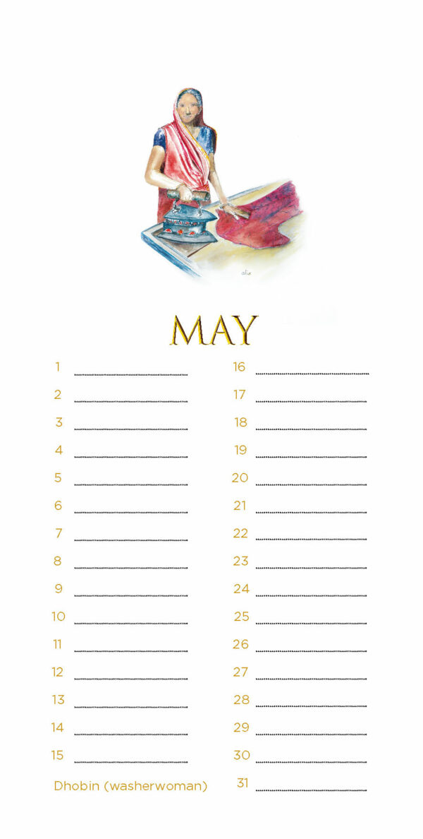 Perpetual (Birthday) Calendar "People of Delhi" - Image 6