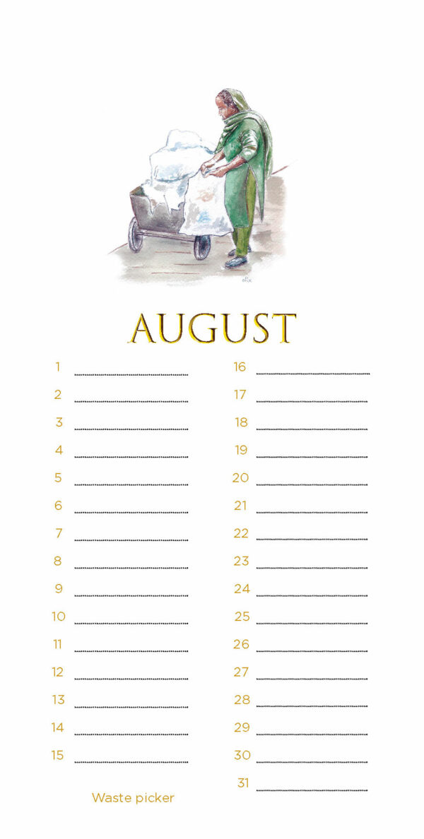Perpetual (Birthday) Calendar "People of Delhi" - Image 9