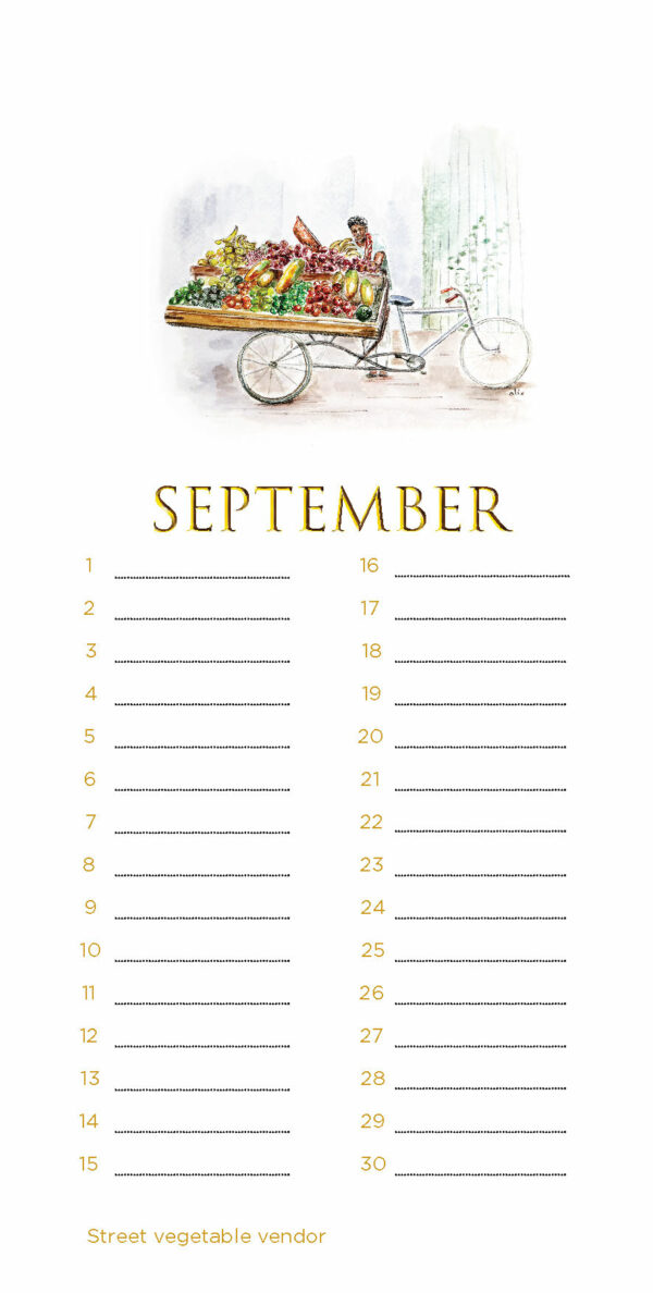 Perpetual (Birthday) Calendar "People of Delhi" - Image 10
