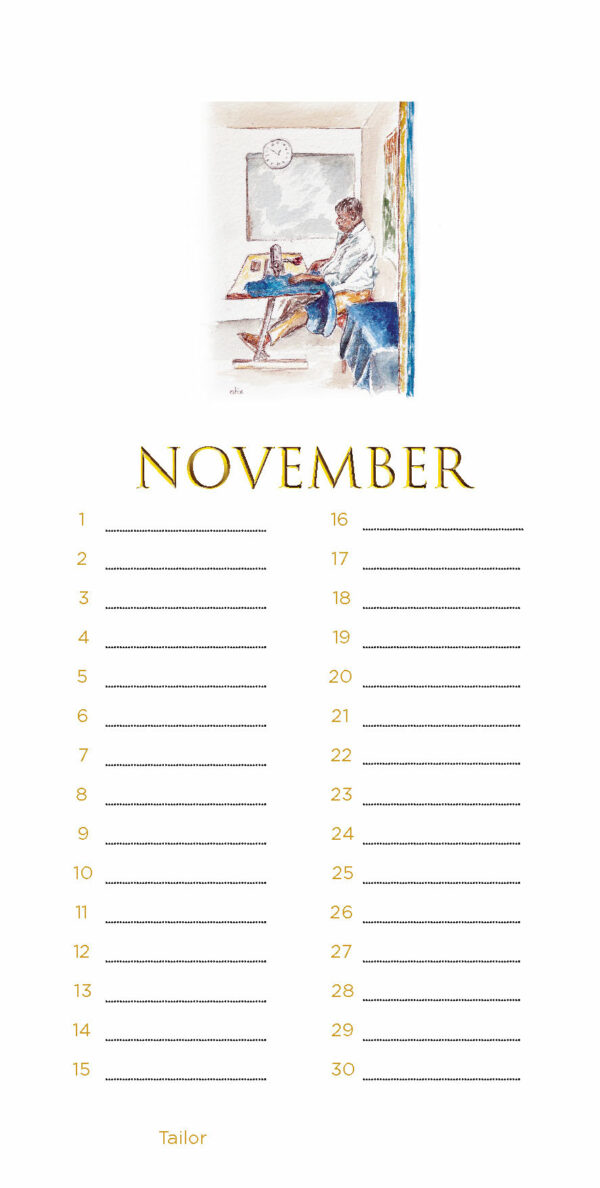 Perpetual (Birthday) Calendar "People of Delhi" - Image 12